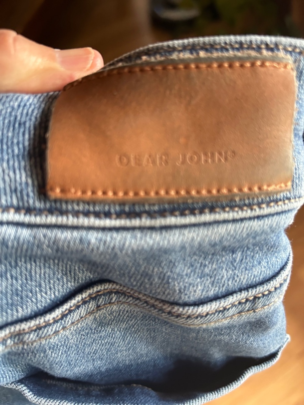 Dear John Medium Blue Audrey Wide-Leg Cropped Jeans with Front Seams. Size 25 - Picture 5 of 6